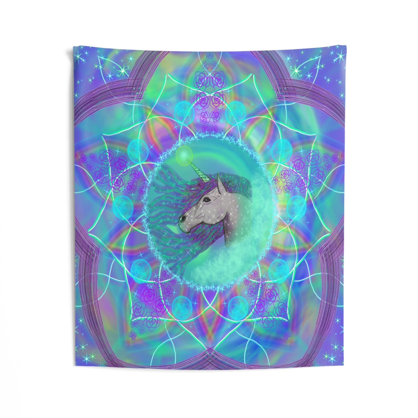 Mystic Unicorn Indoor Wall Tapestry 51 x 60