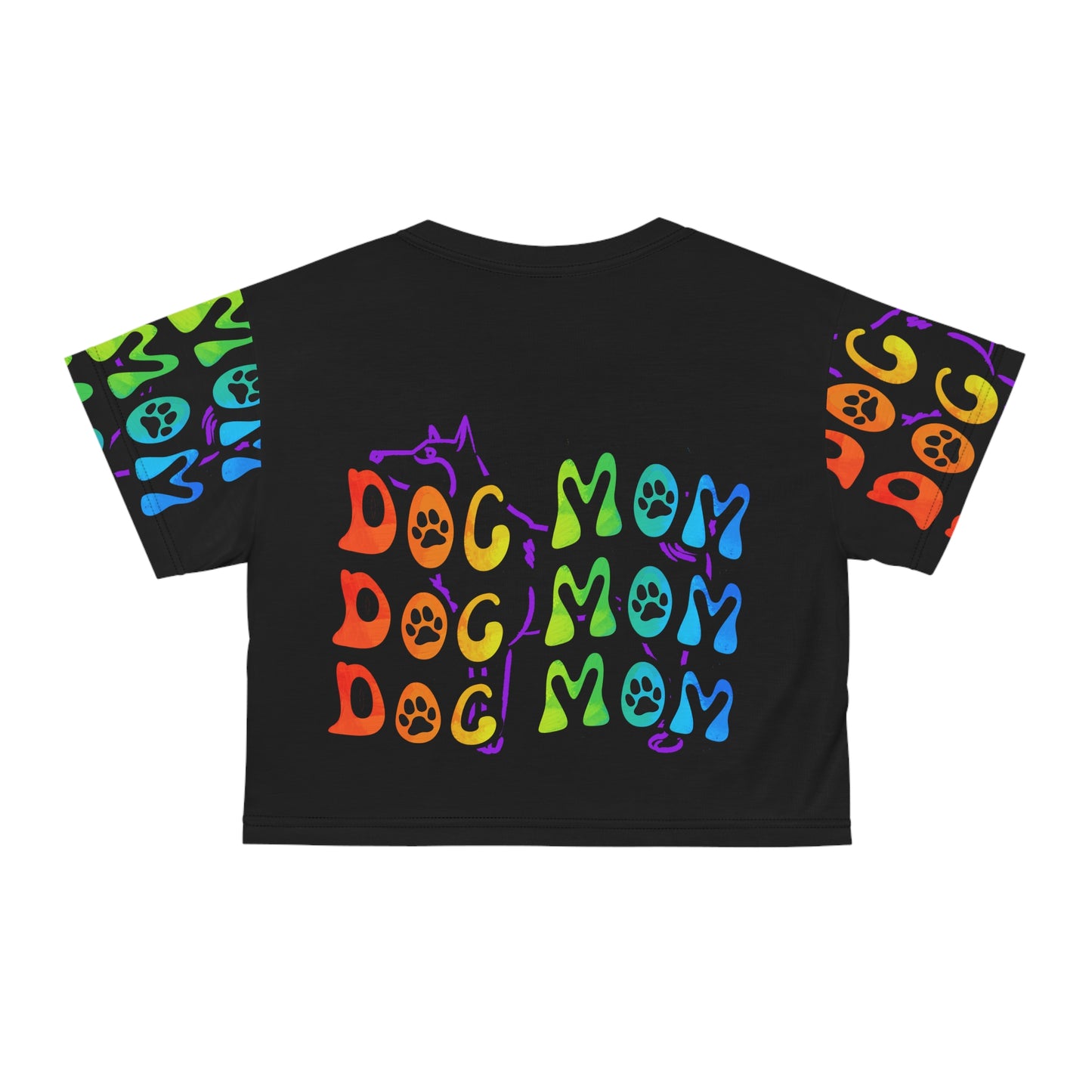 Dog Mom Crop Top Tee