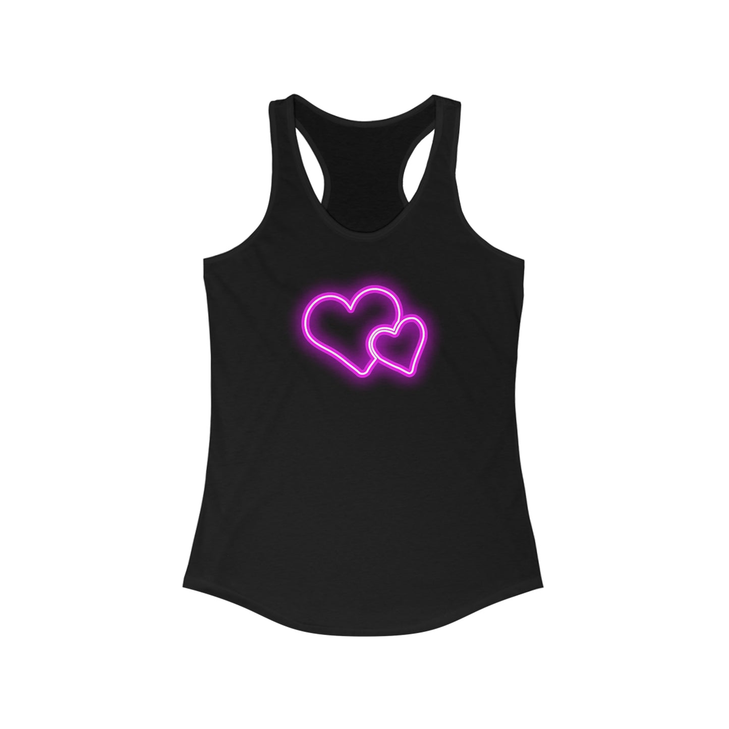 Glowing Hearts, Women's Ideal Racerback Tank, Valentines Day Gift, Gift For Her