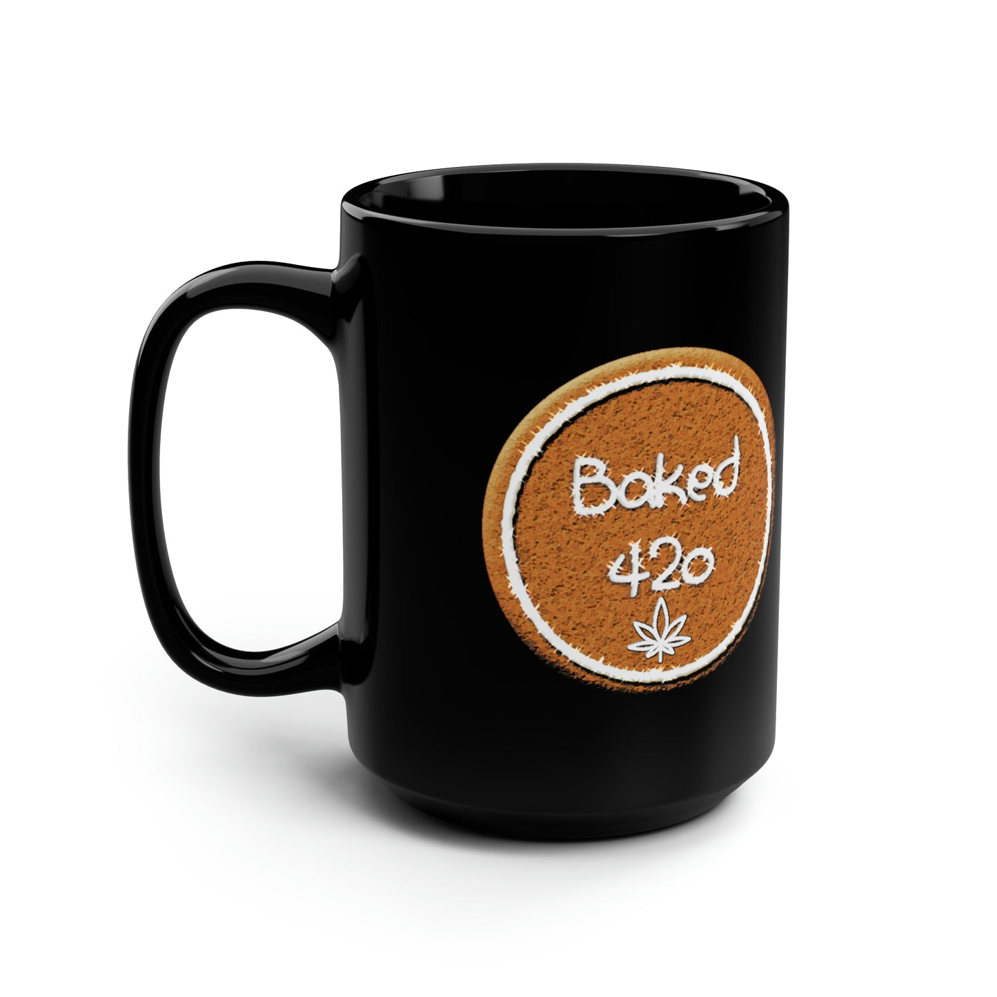 Baked 420, Black Mug, 15oz, 420 Gift