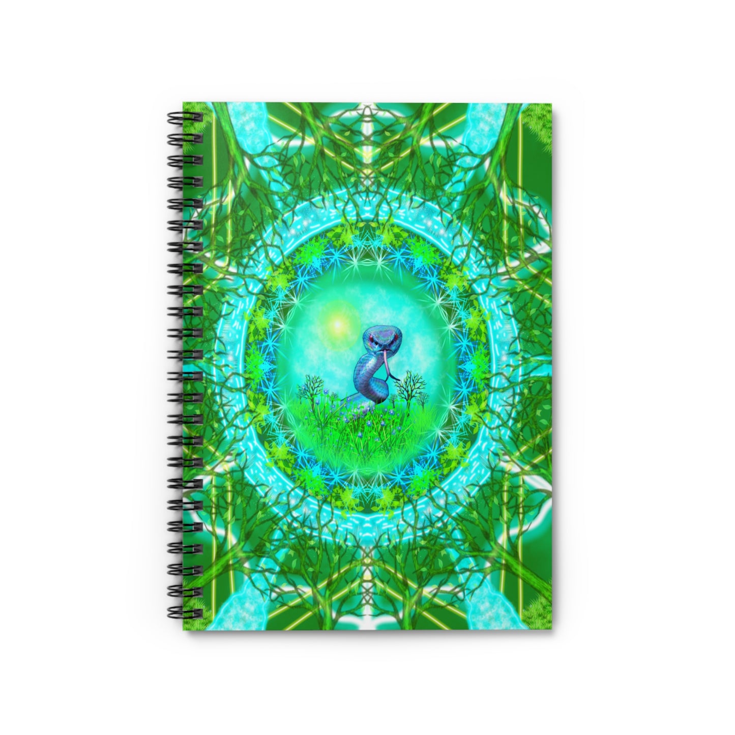 Snake Medicine Mandala Spiral Notebook - Ruled Line