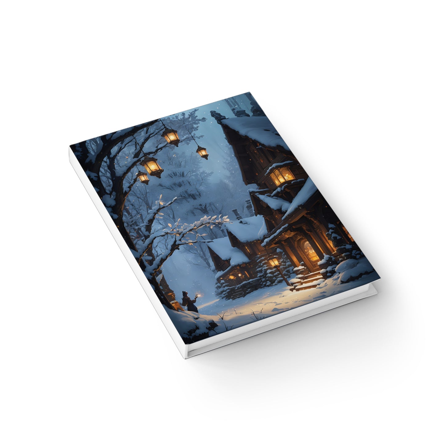 Cozy Winter Village, Hardcover Journal