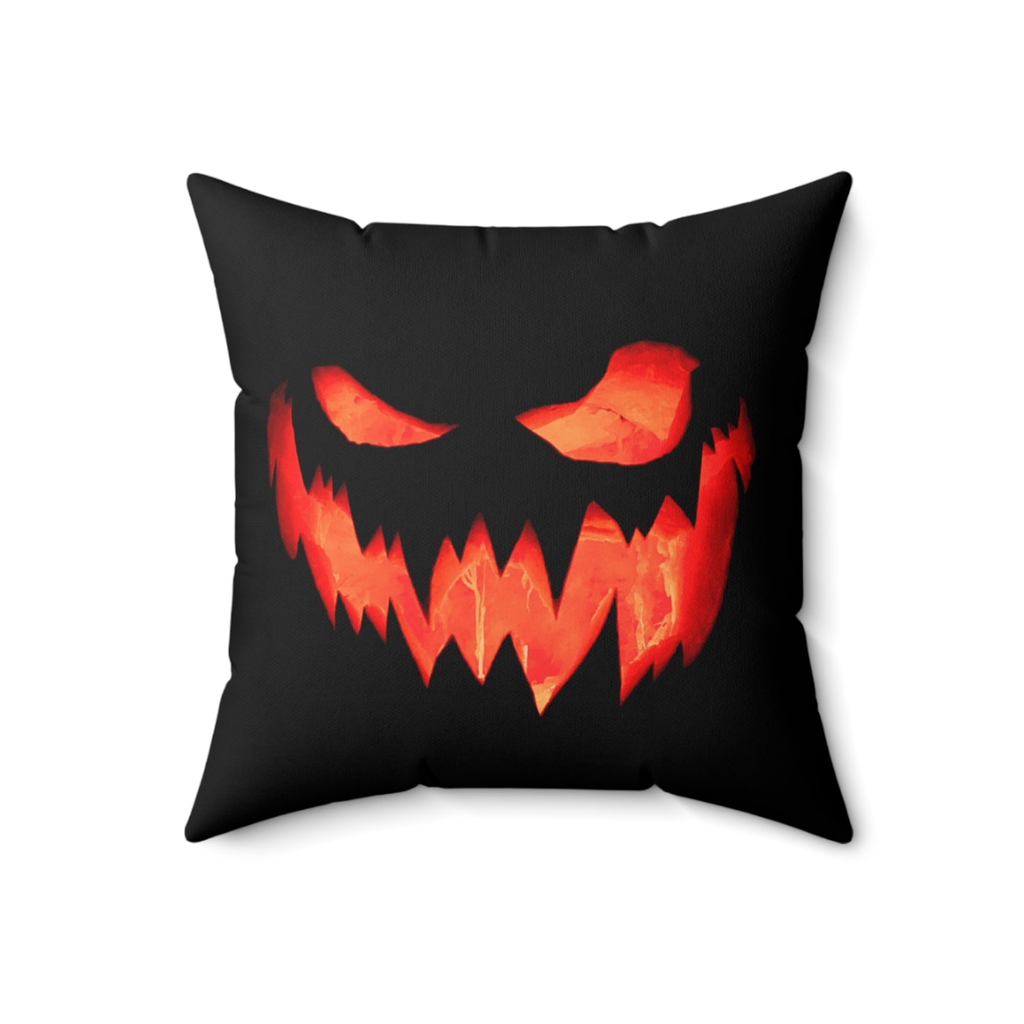 Halloween, Spooky pumpkin, Spun Polyester Square Pillow