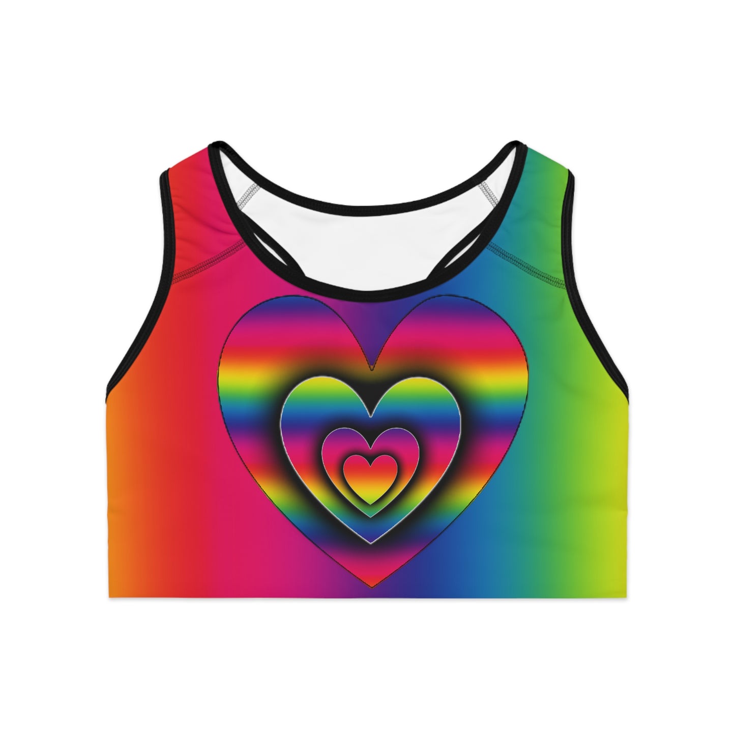 PRIDE 3D Heart Sports Bra