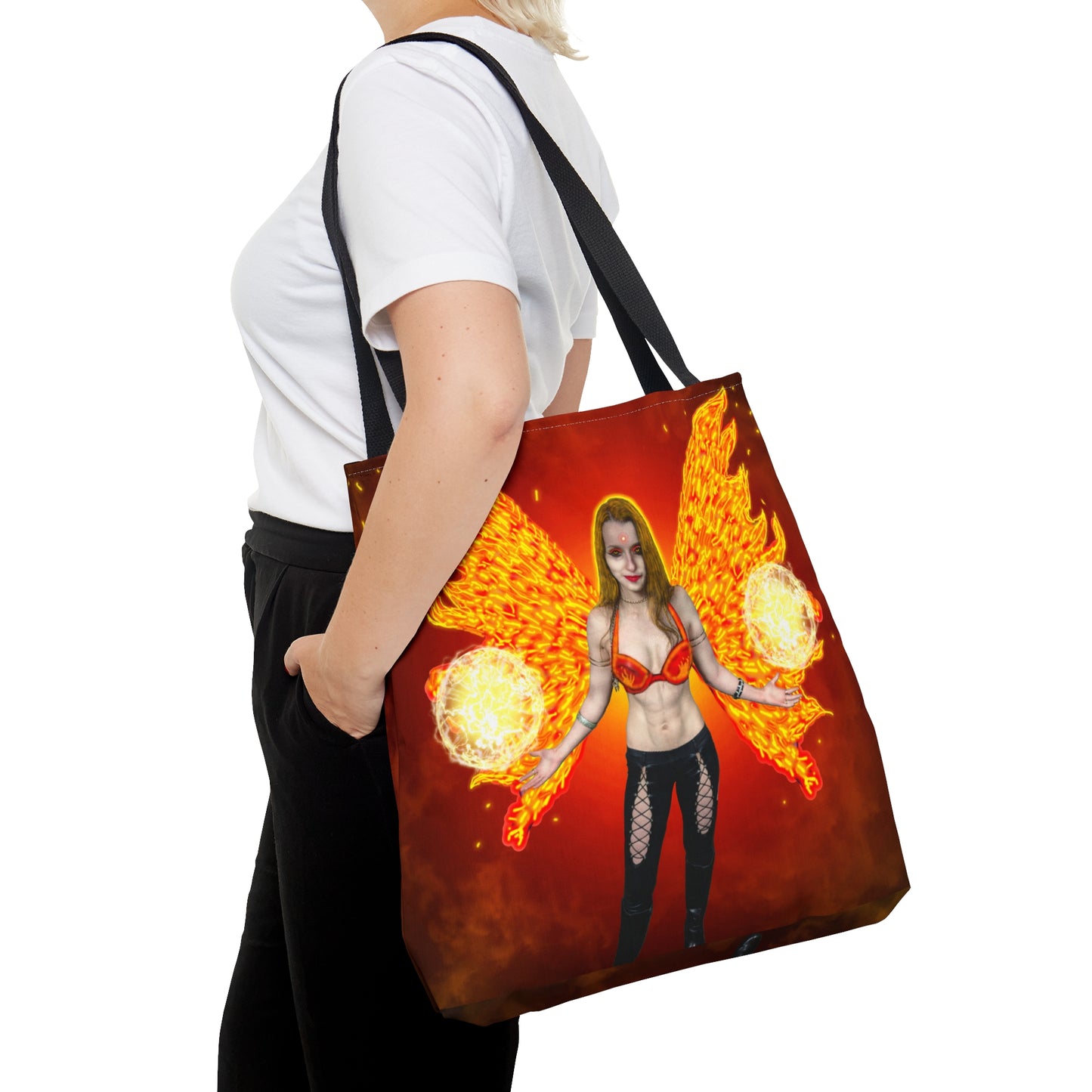 Mystic Fire Fairy Tote Bag