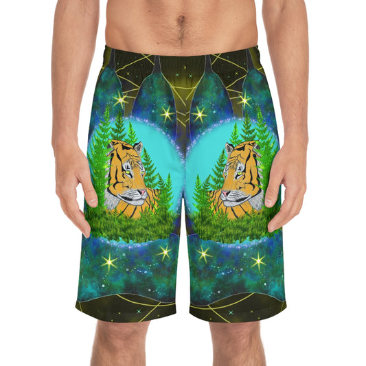 Tiger Mandala Men's Board Shorts