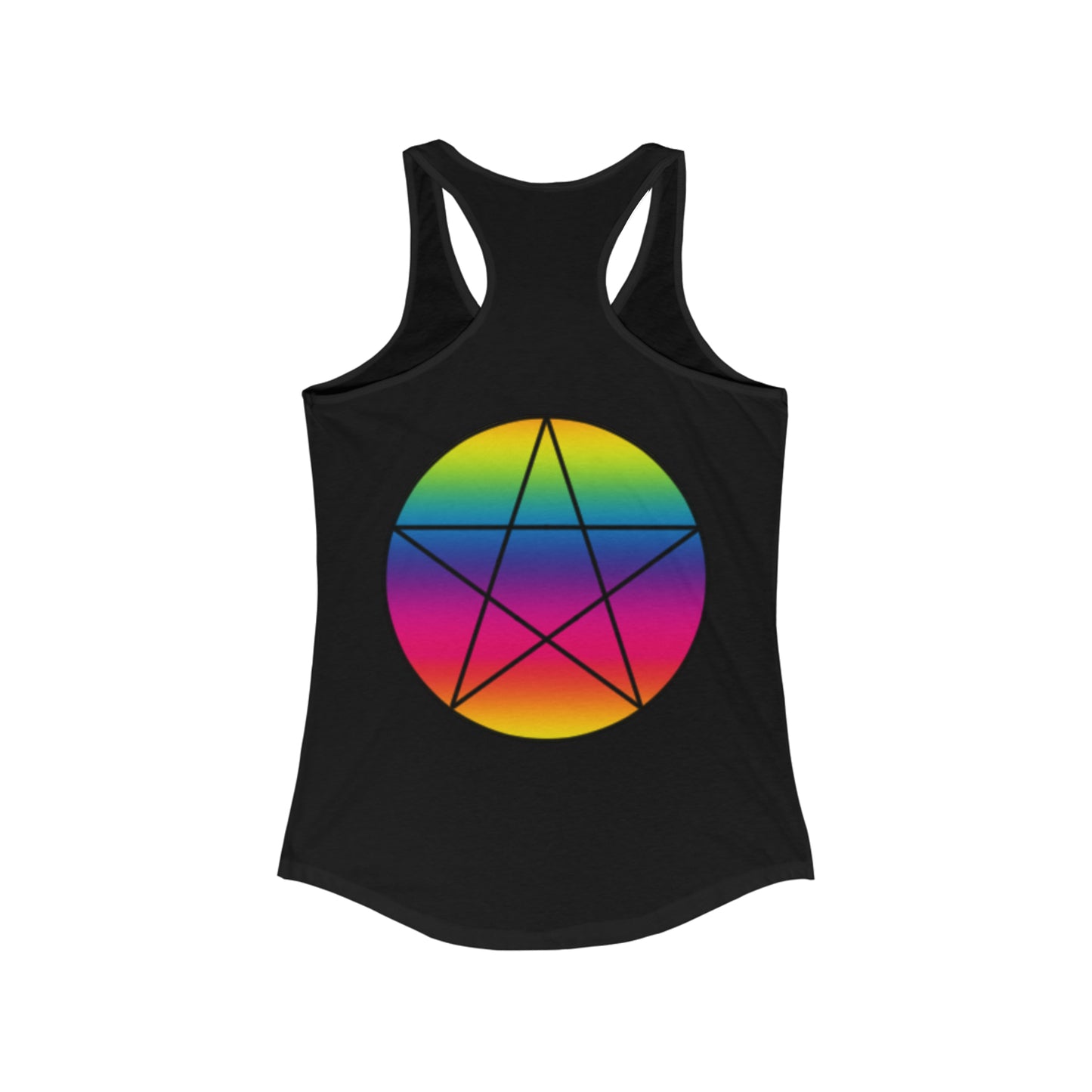 PRIDE Pentagram  Women's Ideal Racerback Tank