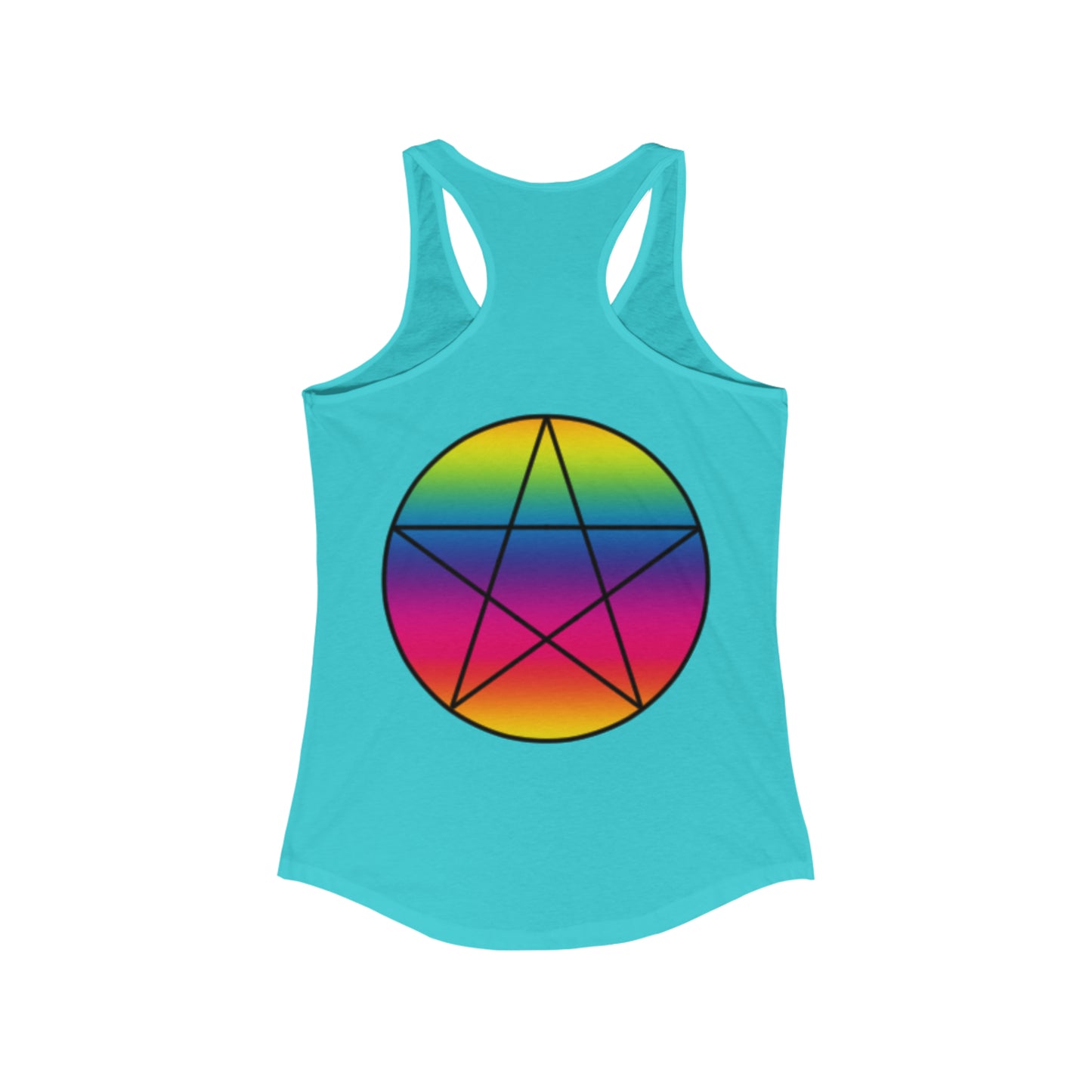 PRIDE Pentagram  Women's Ideal Racerback Tank