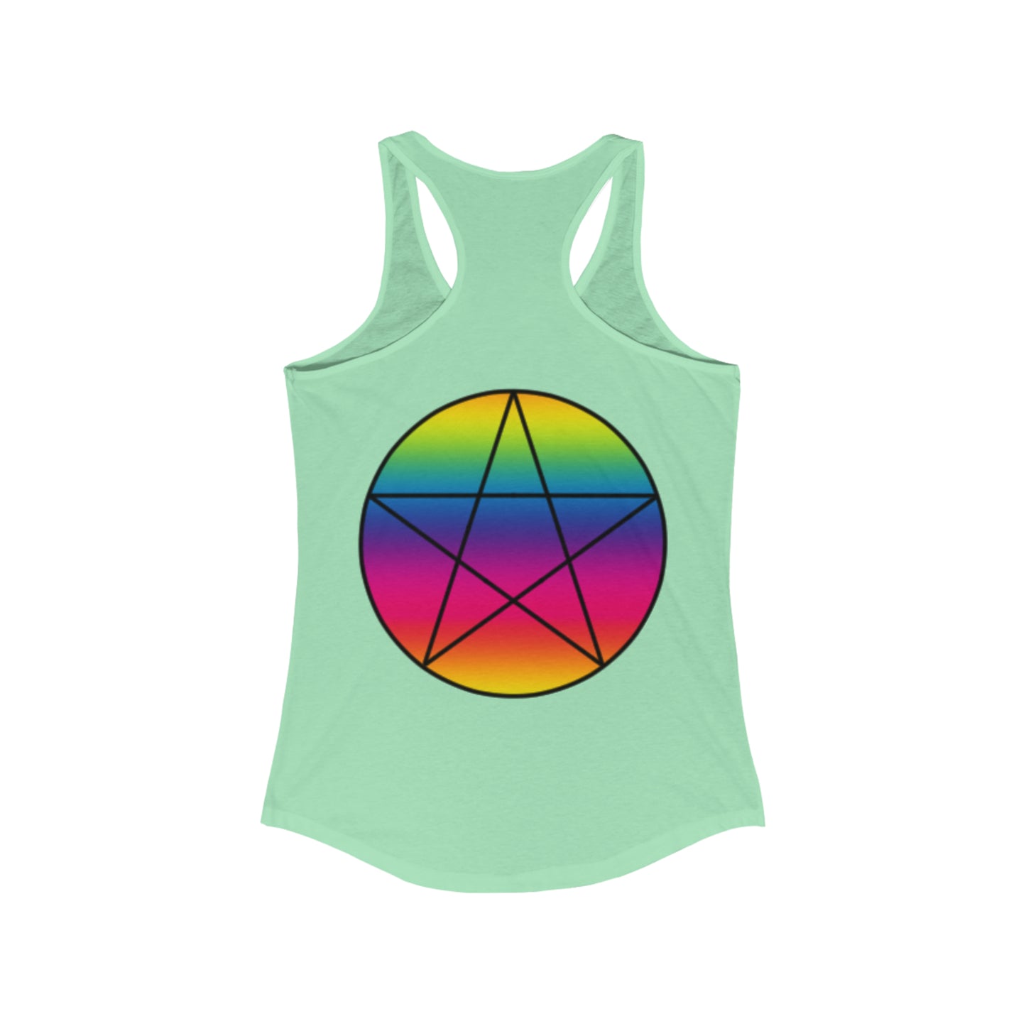 PRIDE Pentagram  Women's Ideal Racerback Tank