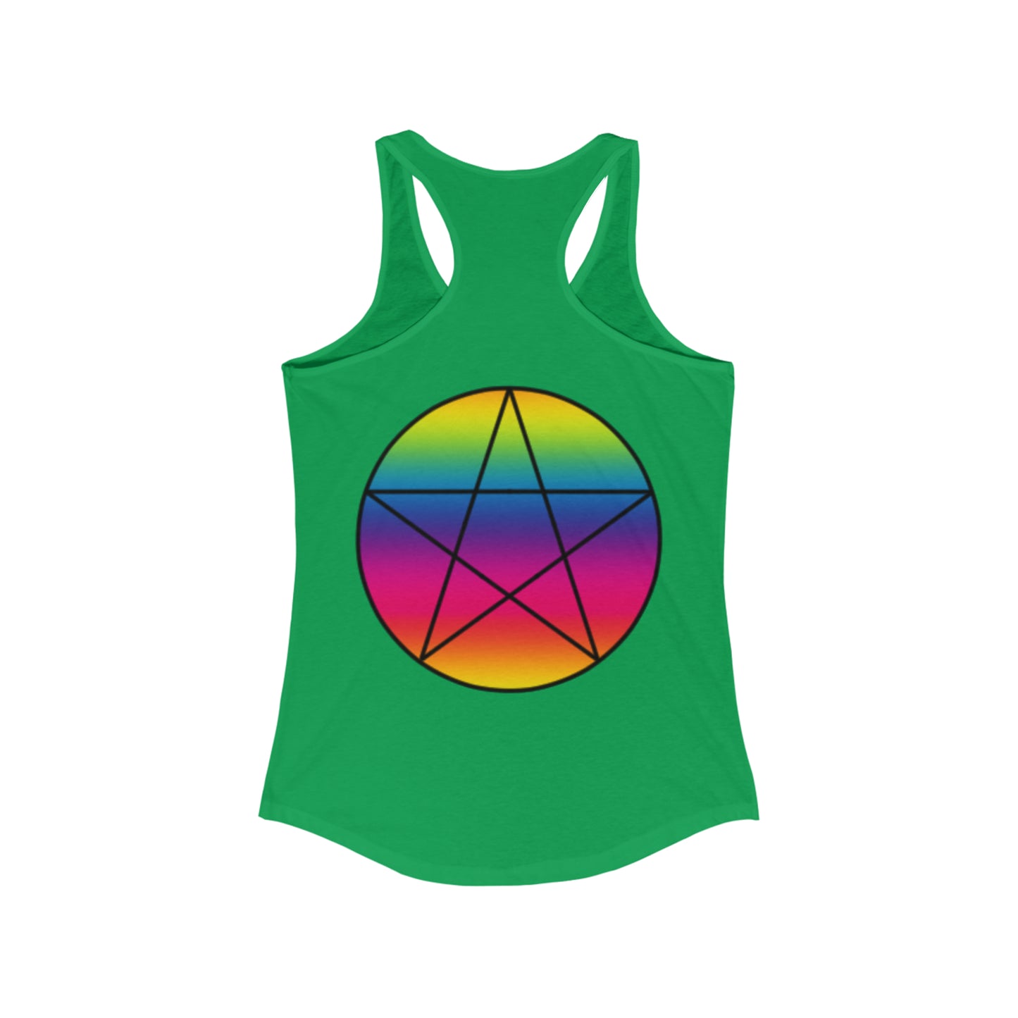 PRIDE Pentagram  Women's Ideal Racerback Tank