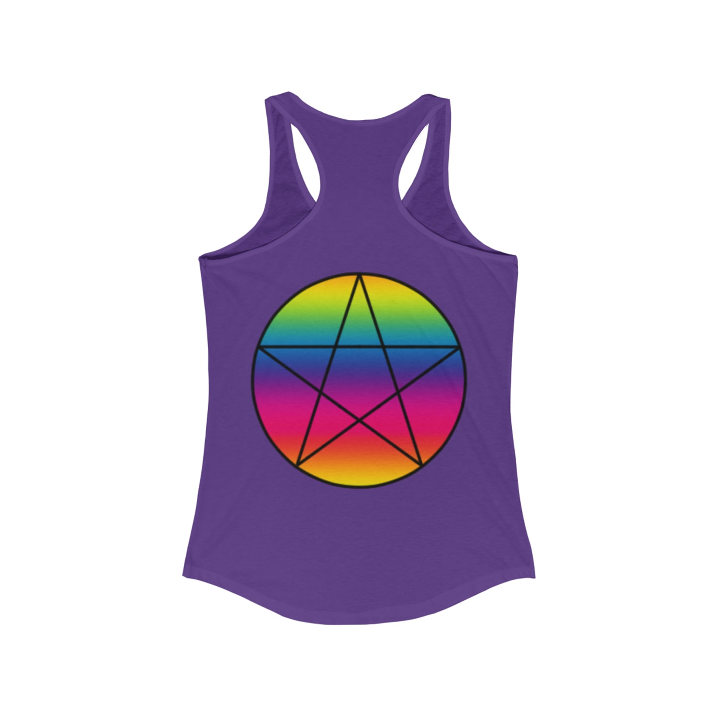 PRIDE Pentagram  Women's Ideal Racerback Tank