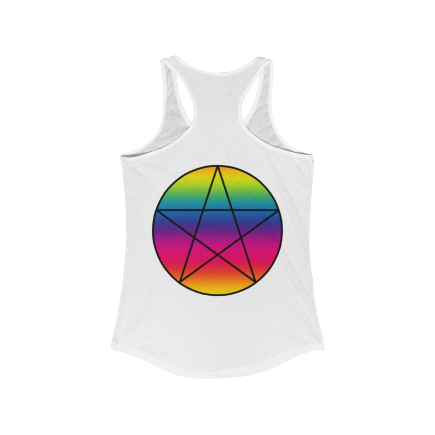 PRIDE Pentagram  Women's Ideal Racerback Tank