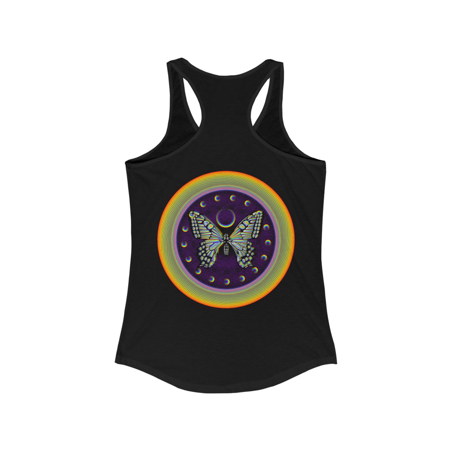 Rainbow Butterfly PRIDE Women's Ideal Racerback Tank