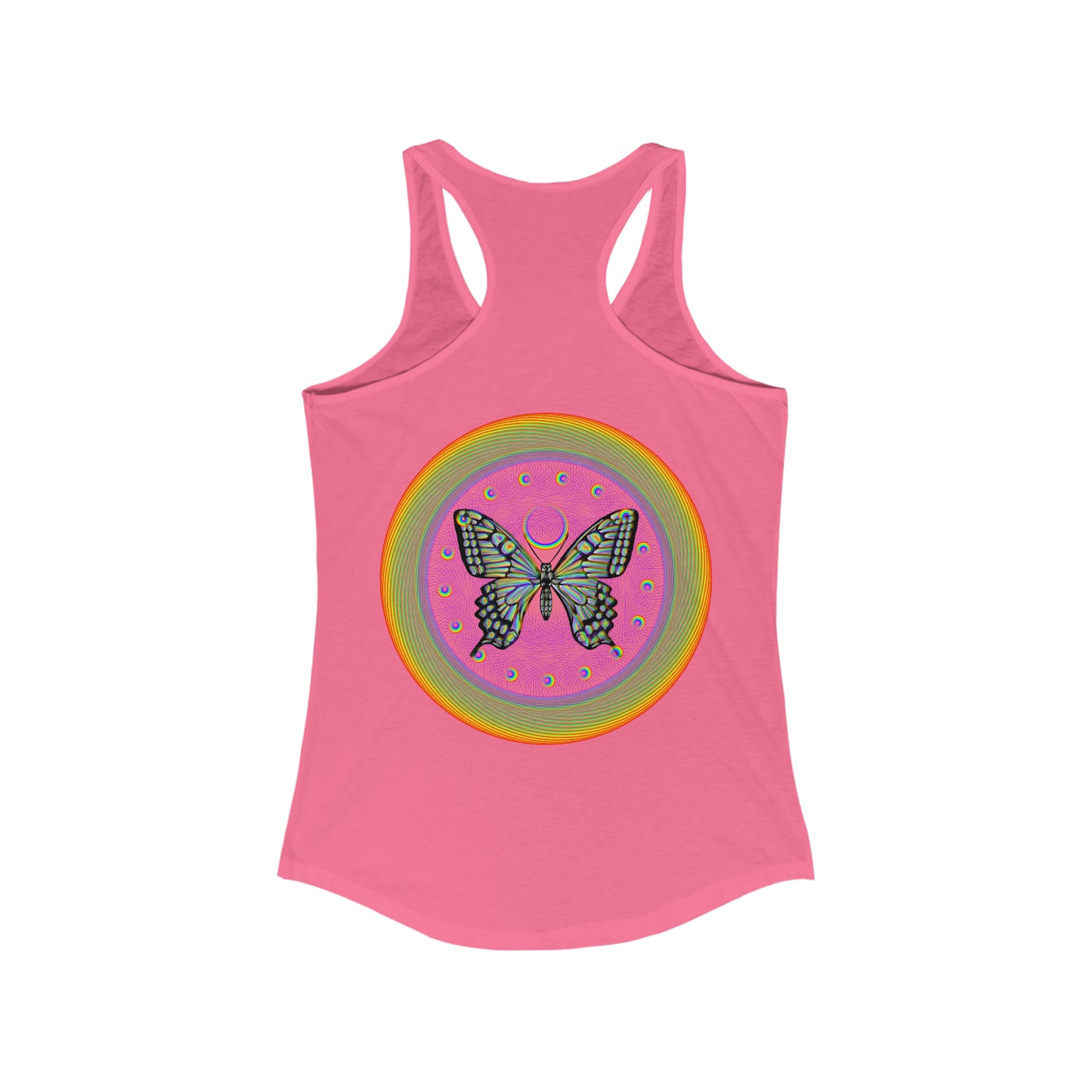 Rainbow Butterfly PRIDE Women's Ideal Racerback Tank