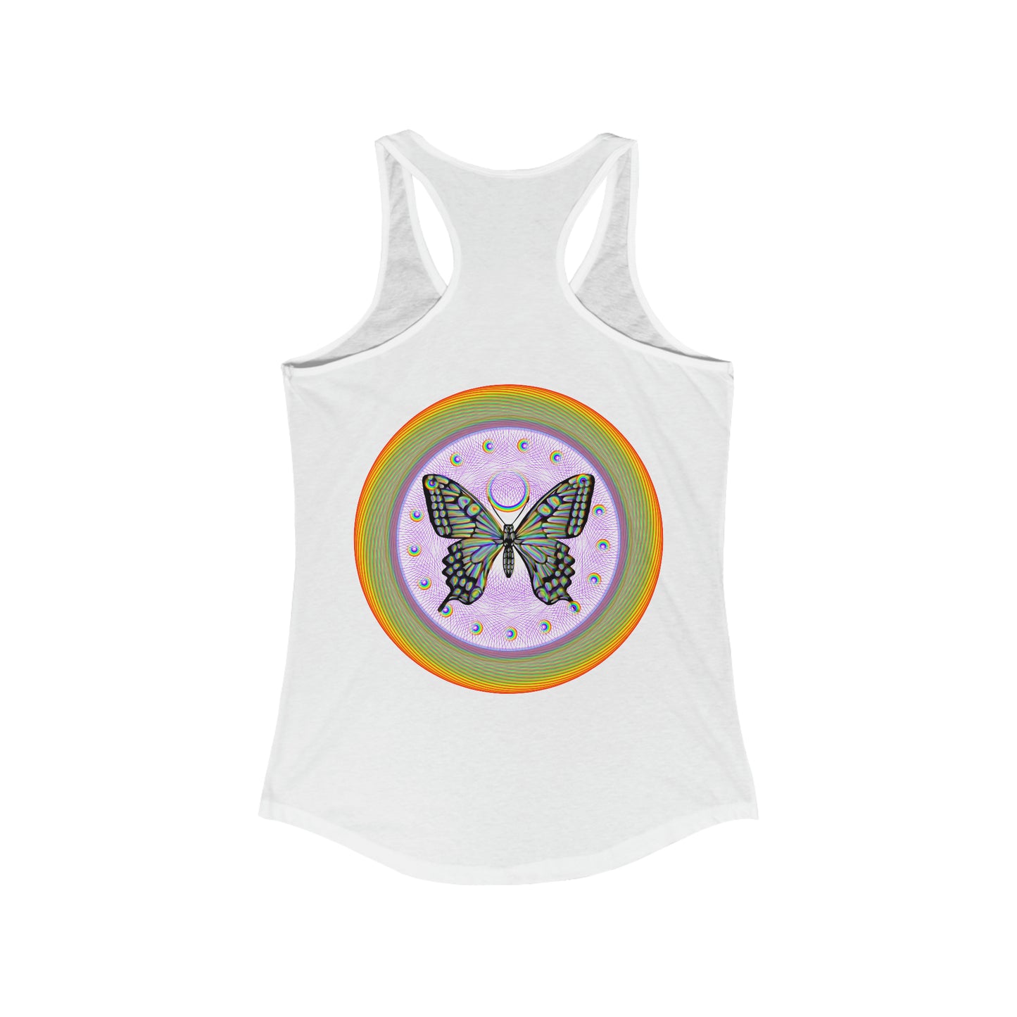 Rainbow Butterfly PRIDE Women's Ideal Racerback Tank