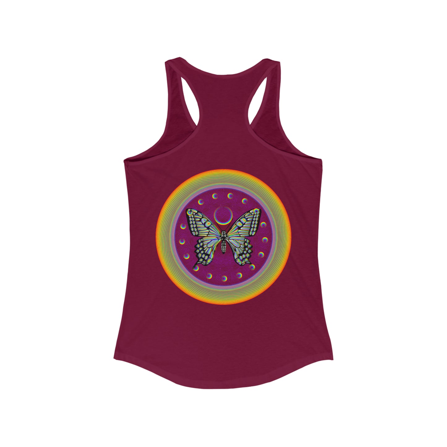 Rainbow Butterfly PRIDE Women's Ideal Racerback Tank