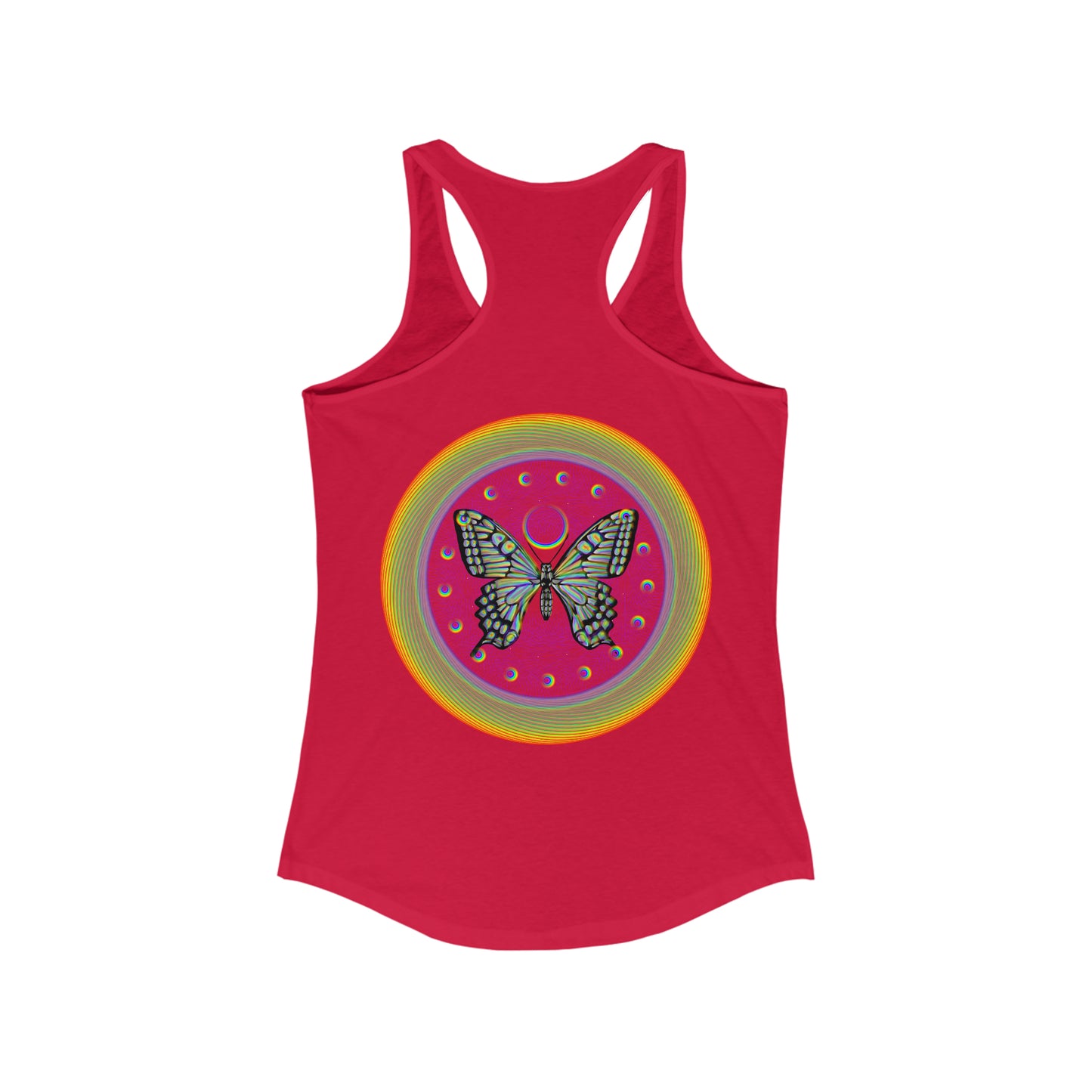 Rainbow Butterfly PRIDE Women's Ideal Racerback Tank