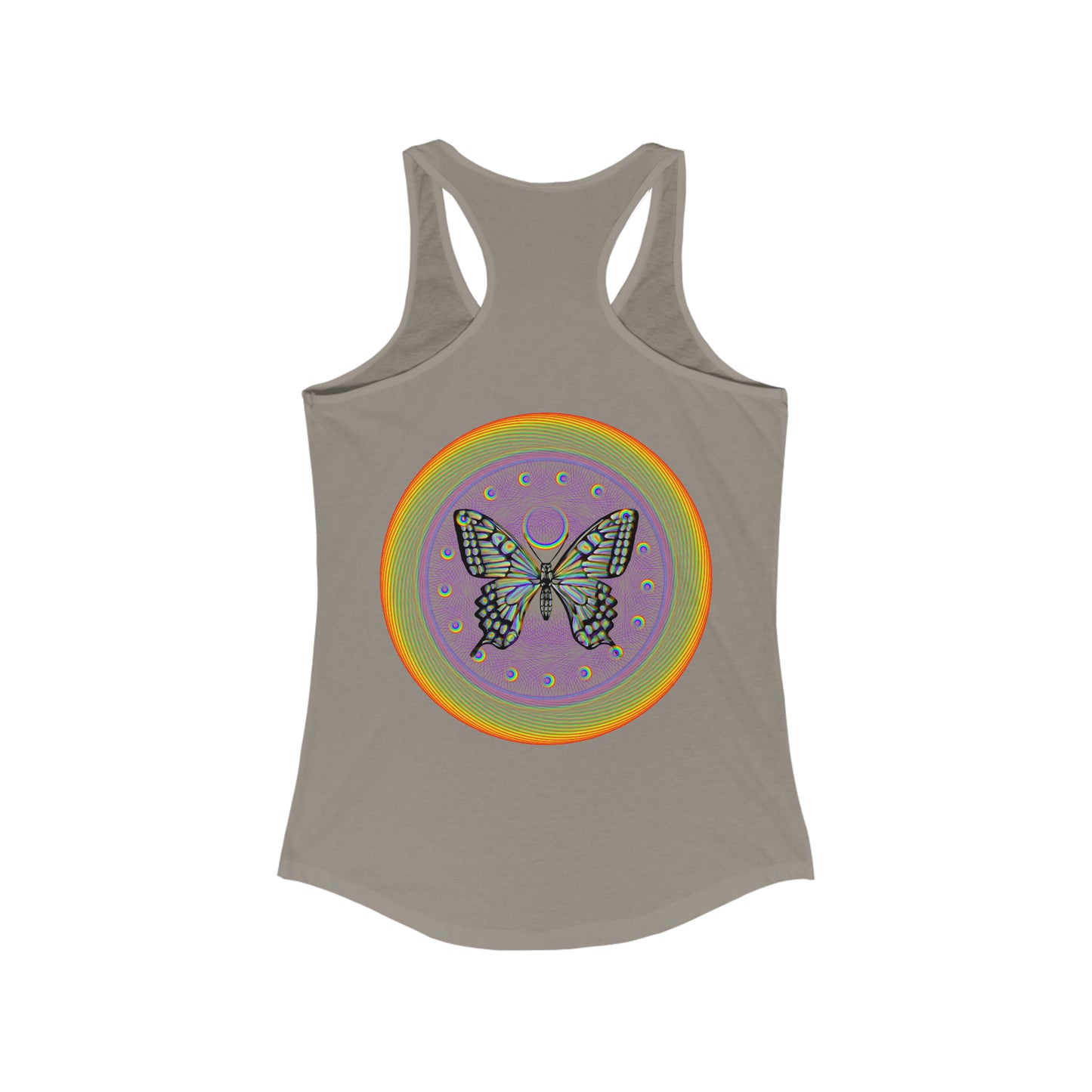 Rainbow Butterfly PRIDE Women's Ideal Racerback Tank