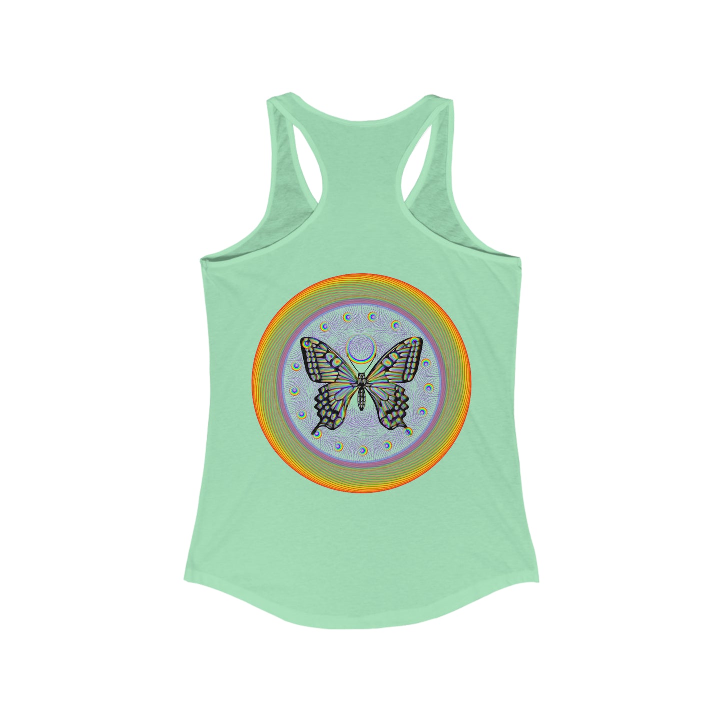 Rainbow Butterfly PRIDE Women's Ideal Racerback Tank