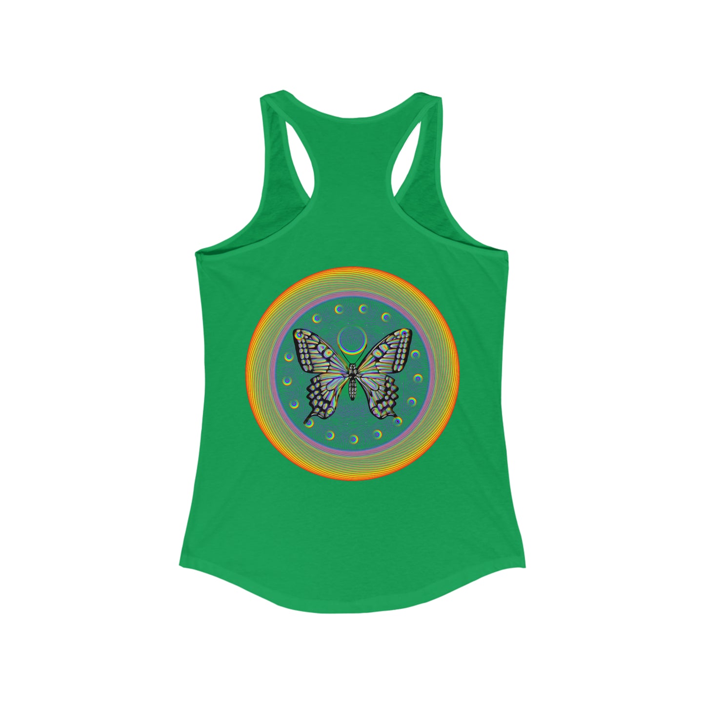 Rainbow Butterfly PRIDE Women's Ideal Racerback Tank