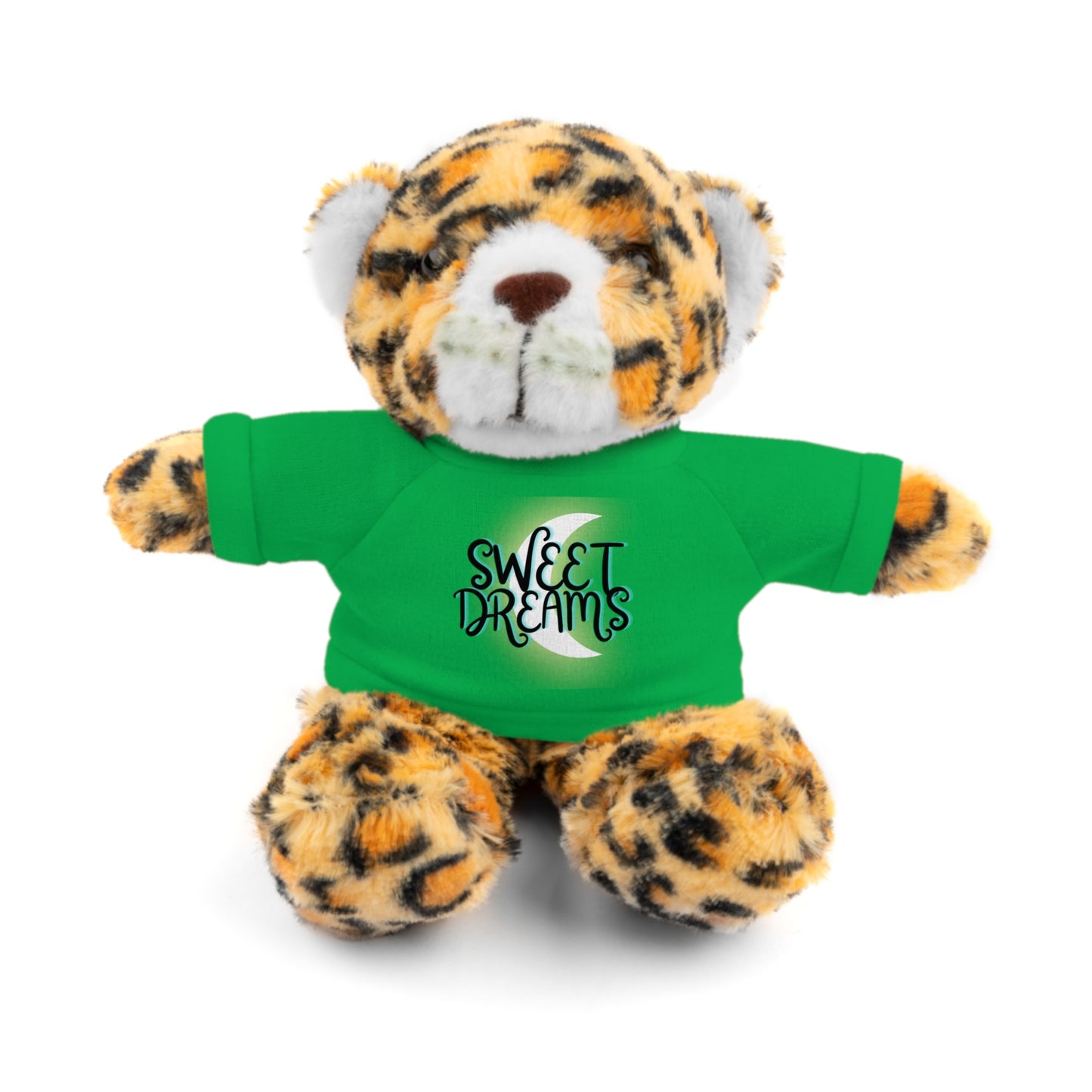 Sweet Dreams Kids Cute Stuffed Animals with Tee, Panda, Teddy Bear, Bunny, Lion, Sheep, Jaguar