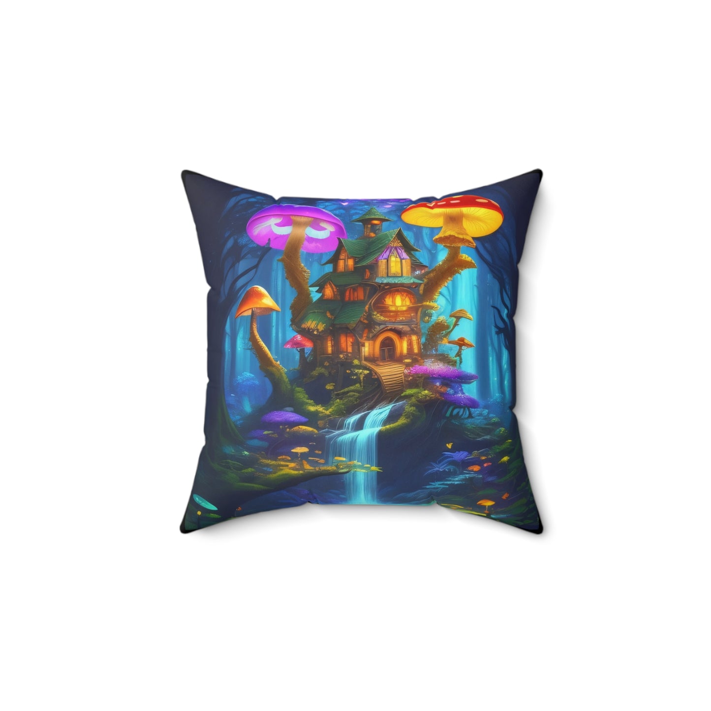 Fae World Sanctuary, Polyester Square Pillow