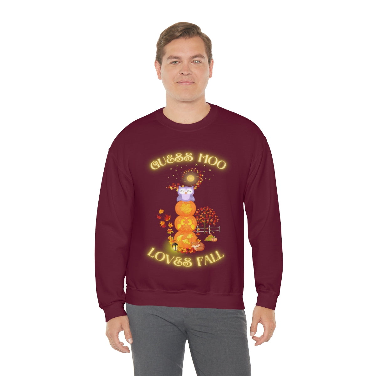 Guess Hoo Loves Fall Crewneck Sweatshirt