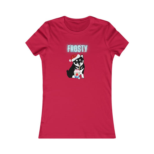 Women's Favorite Tee Frosty Christmas Top