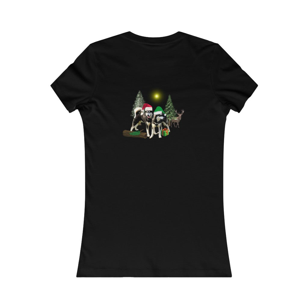 Women's Favorite Tee Malamute Christmas Christmas Top