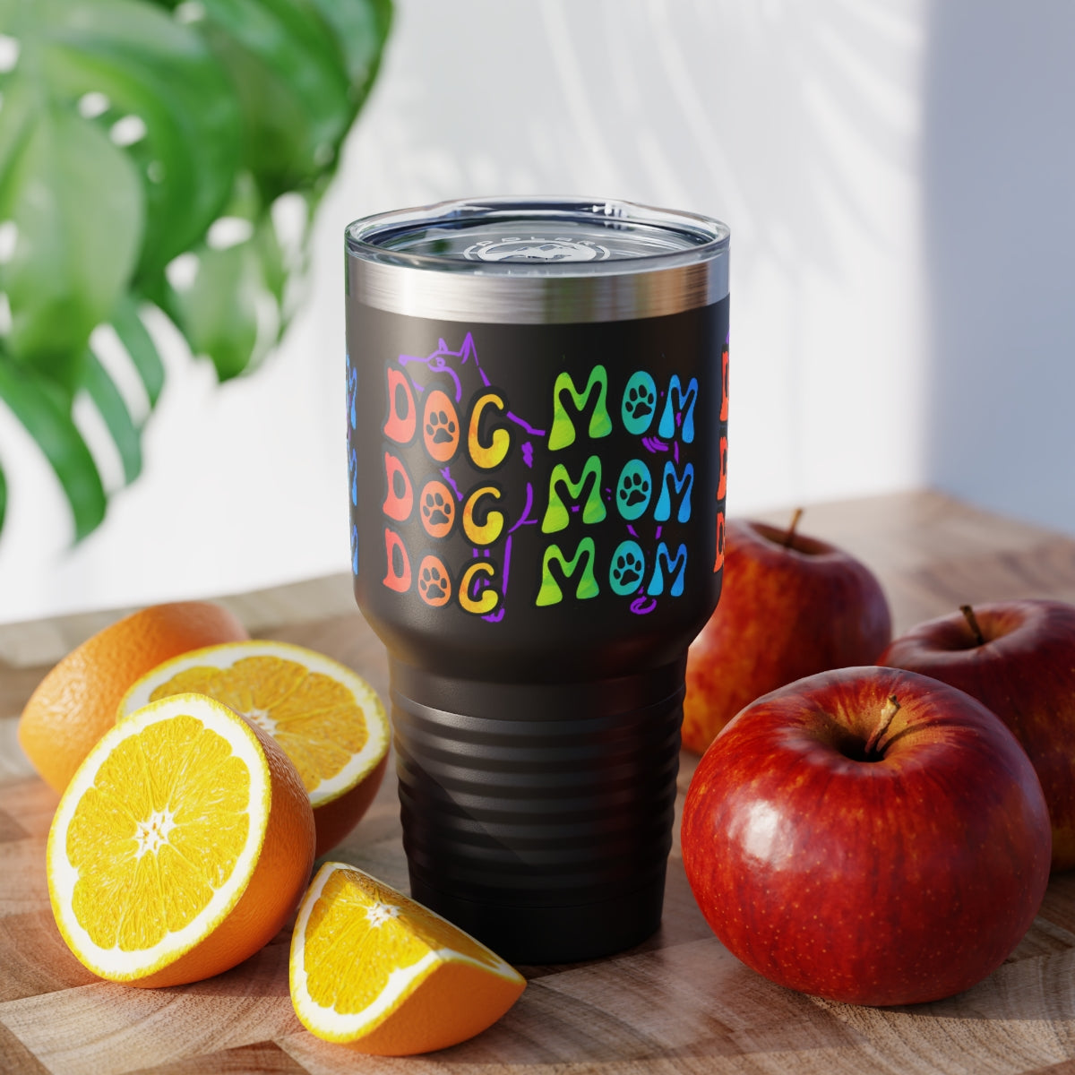 Dog Mom Ringneck Tumbler, 30oz