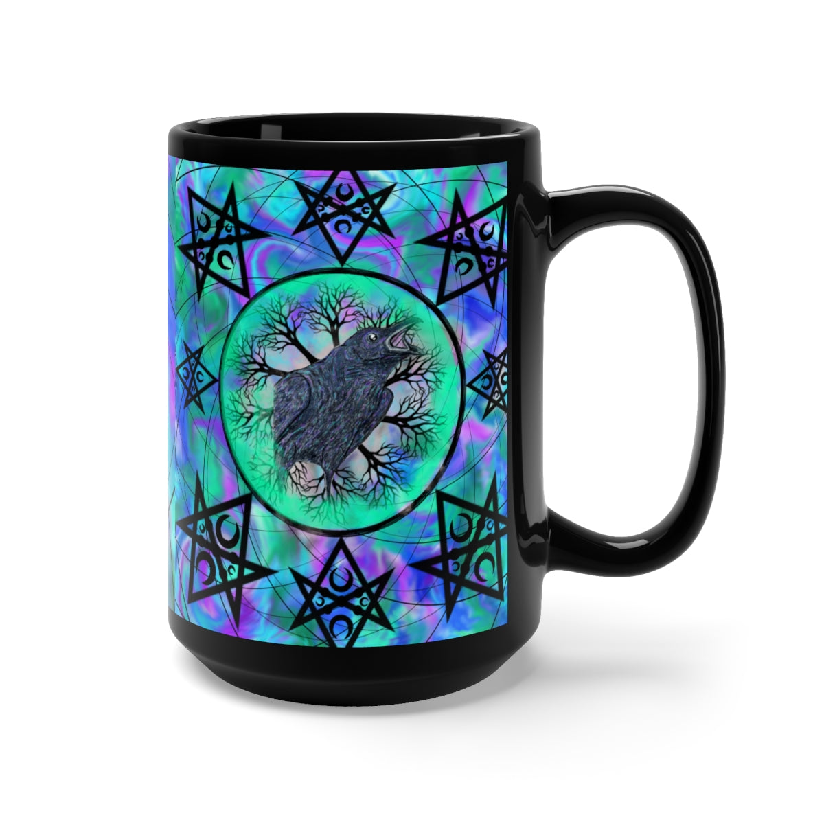 Raven Magick Black Mug 15oz