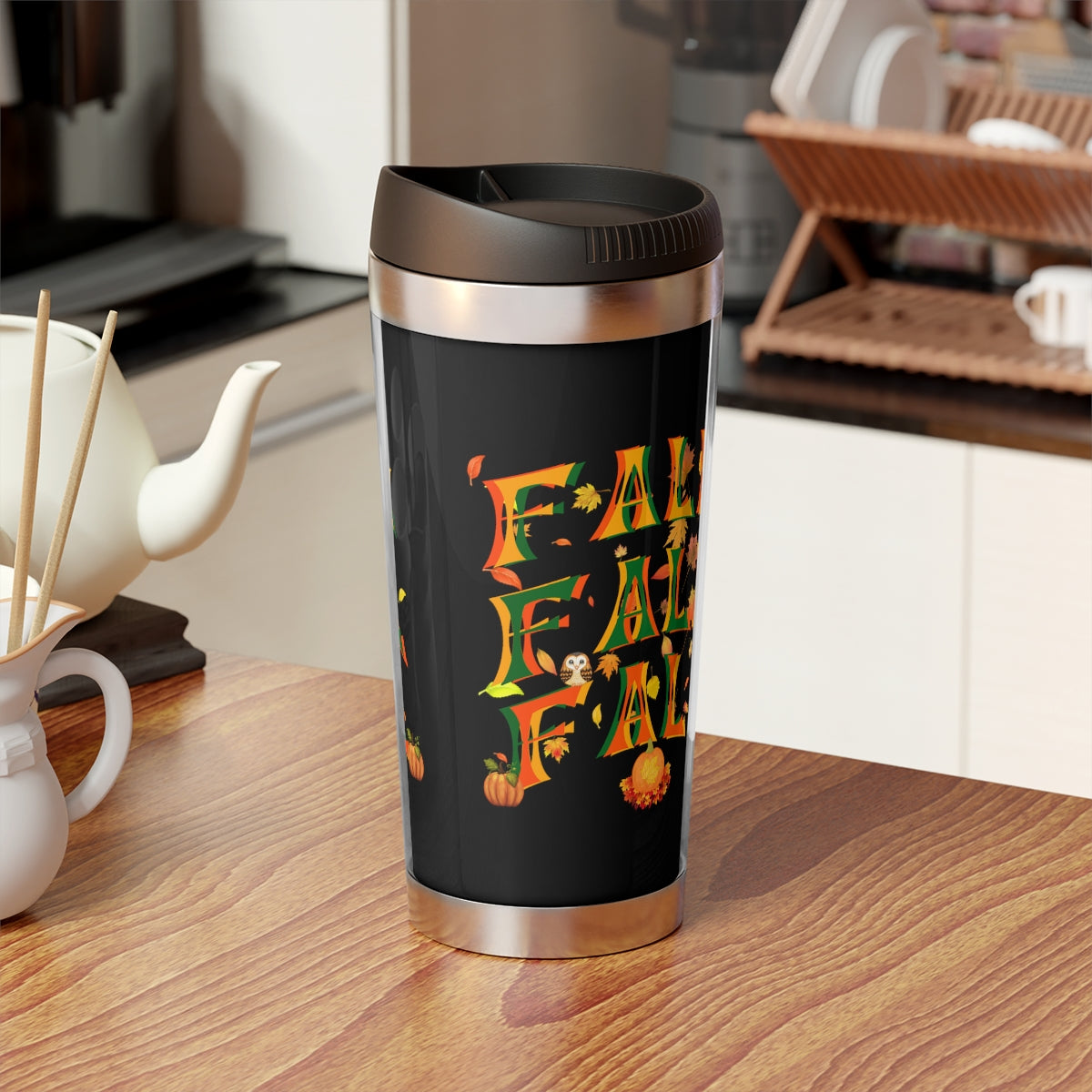 Fall Fall Fall Travel Mug with Insert