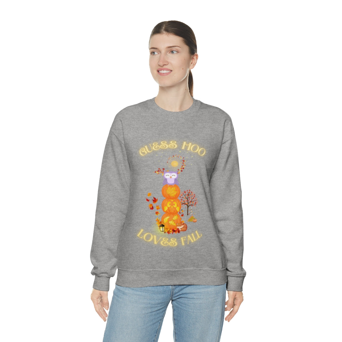 Guess Hoo Loves Fall Crewneck Sweatshirt