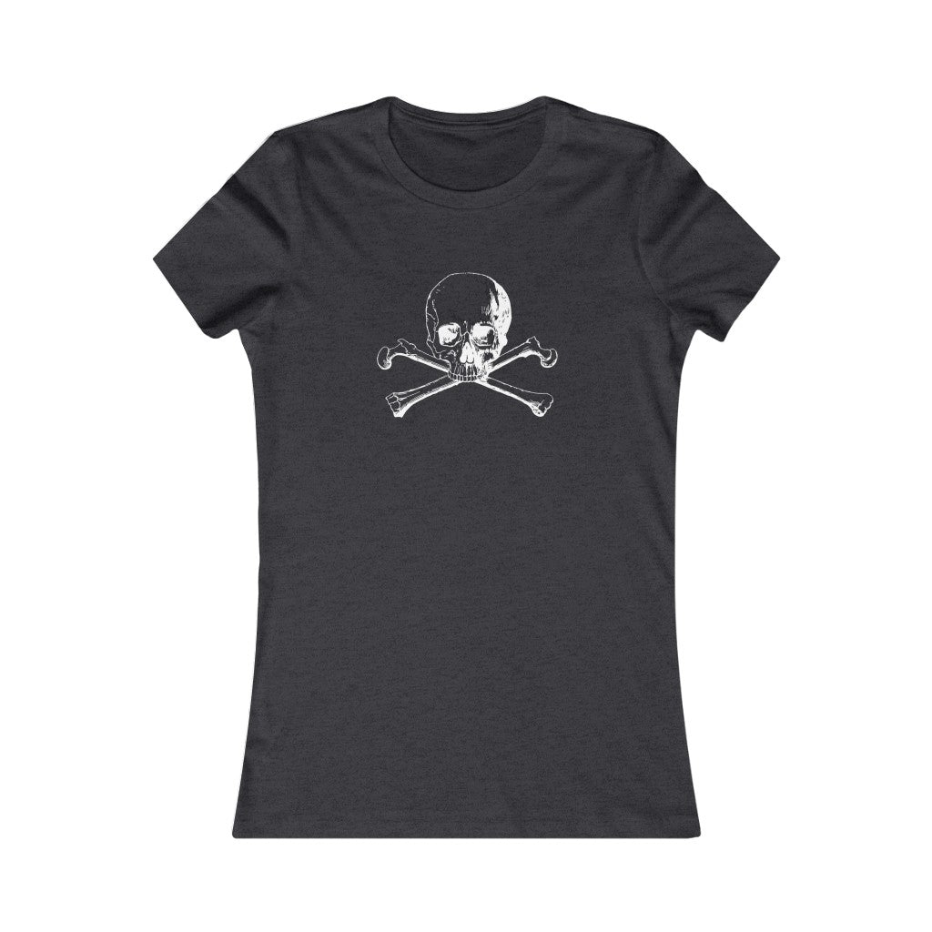 Women's Favorite Tee Skull And Crossbones Top