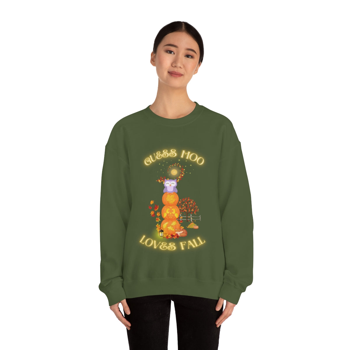 Guess Hoo Loves Fall Crewneck Sweatshirt