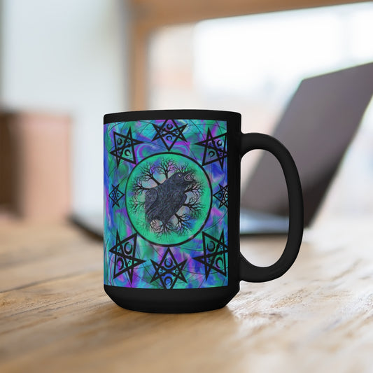 Raven Magick Black Mug 15oz