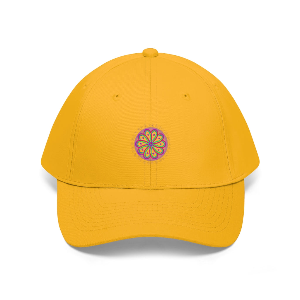 Purple PRIDE Flower Baseball Cap