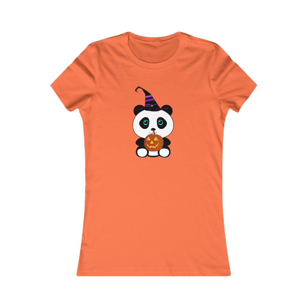 Women's Favorite Tee Cute Panda Halloween Top