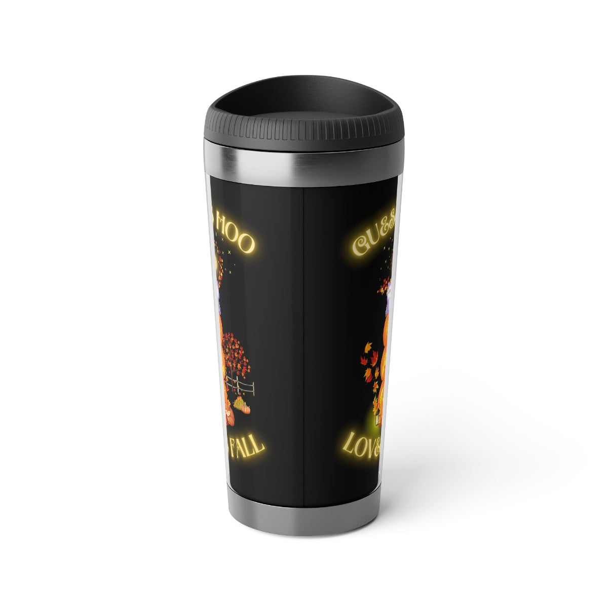 Guess Hoo Loves Fall Travel Mug with Insert