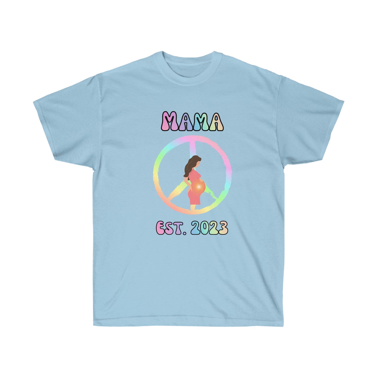 Mama Est. 2023, Ultra Cotton Tee, Mothers Day Gift Idea, New Mom Gift