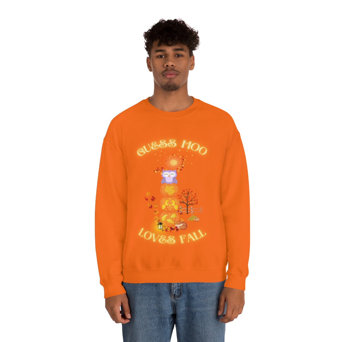 Guess Hoo Loves Fall Crewneck Sweatshirt