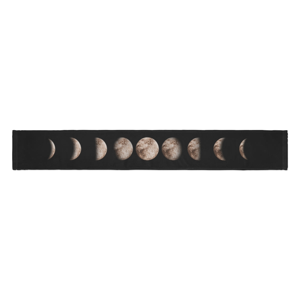 Moon Phase, Winter Scarf, Black