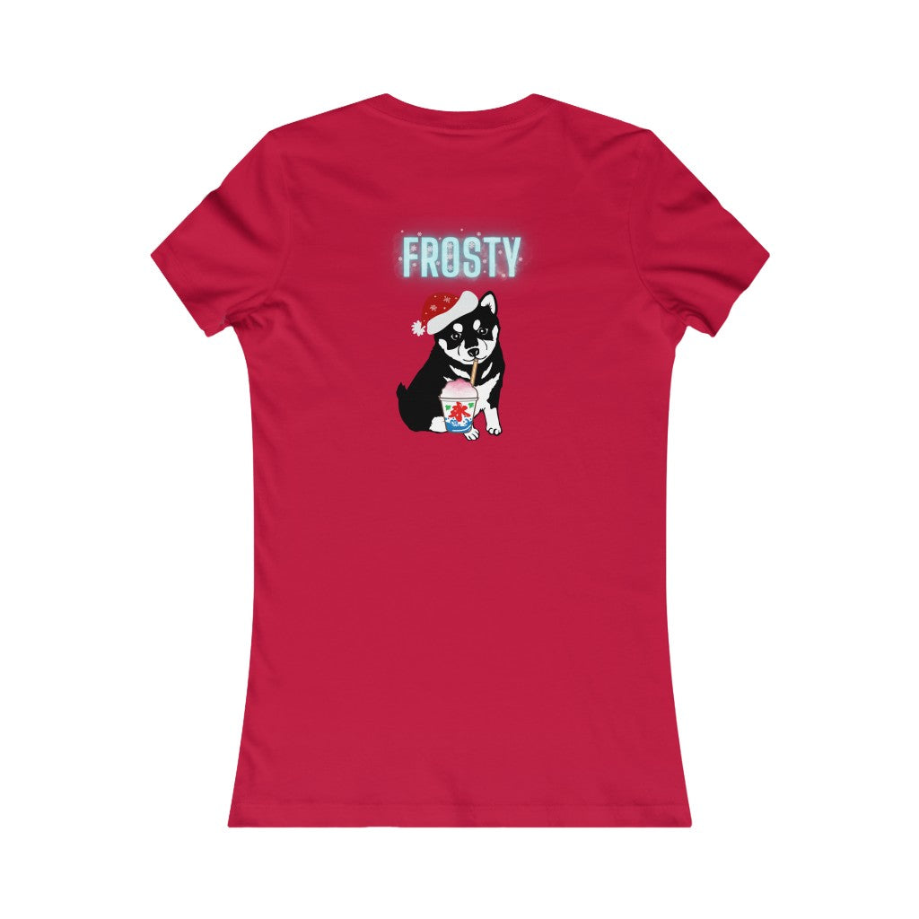 Women's Favorite Tee Frosty Christmas Top