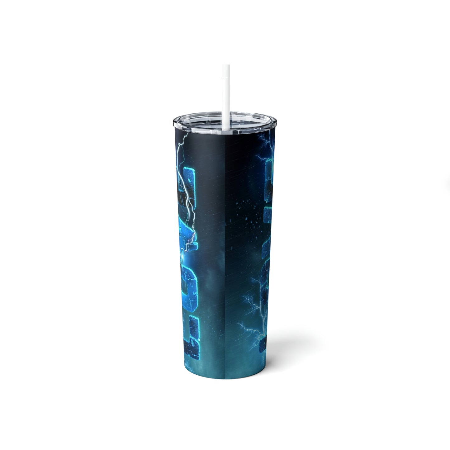 LOVE, Skinny Steel Tumbler with Straw, 20oz, Gifts