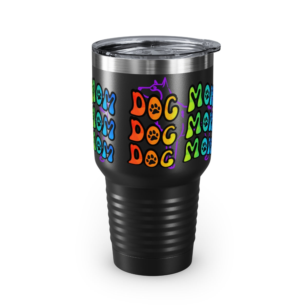 Dog Mom Ringneck Tumbler, 30oz