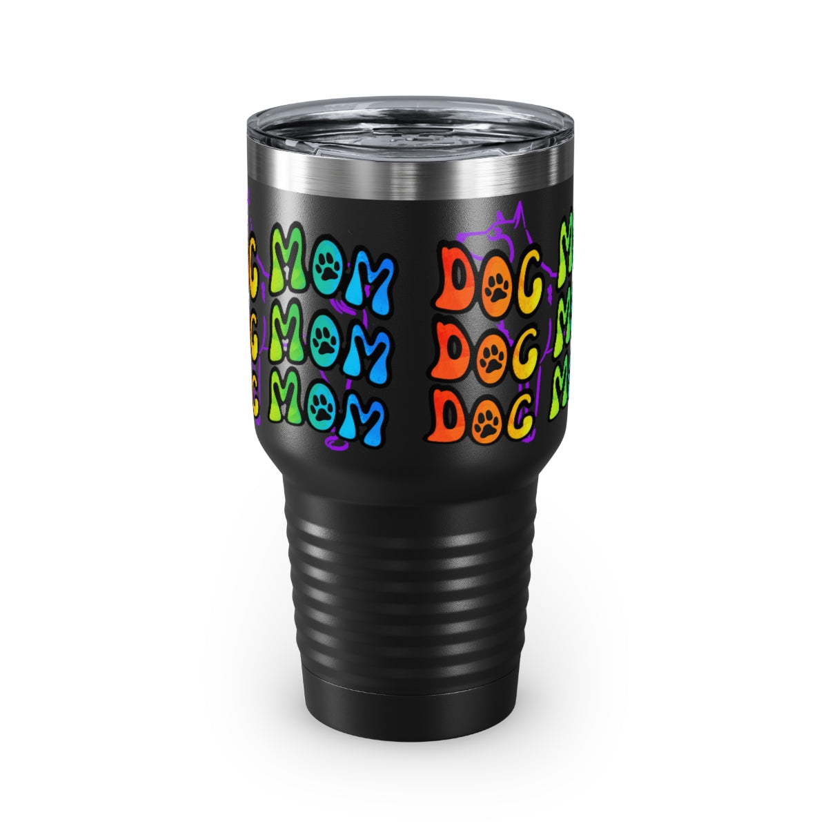 Dog Mom Ringneck Tumbler, 30oz