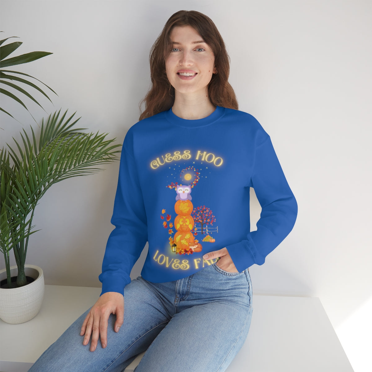 Guess Hoo Loves Fall Crewneck Sweatshirt