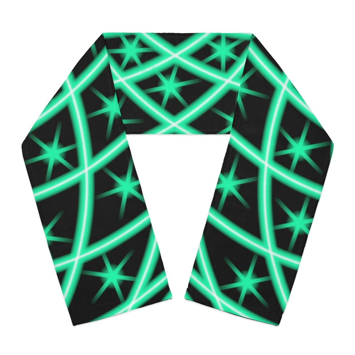 Psychedelic,  Green Mandala, Winter Scarf