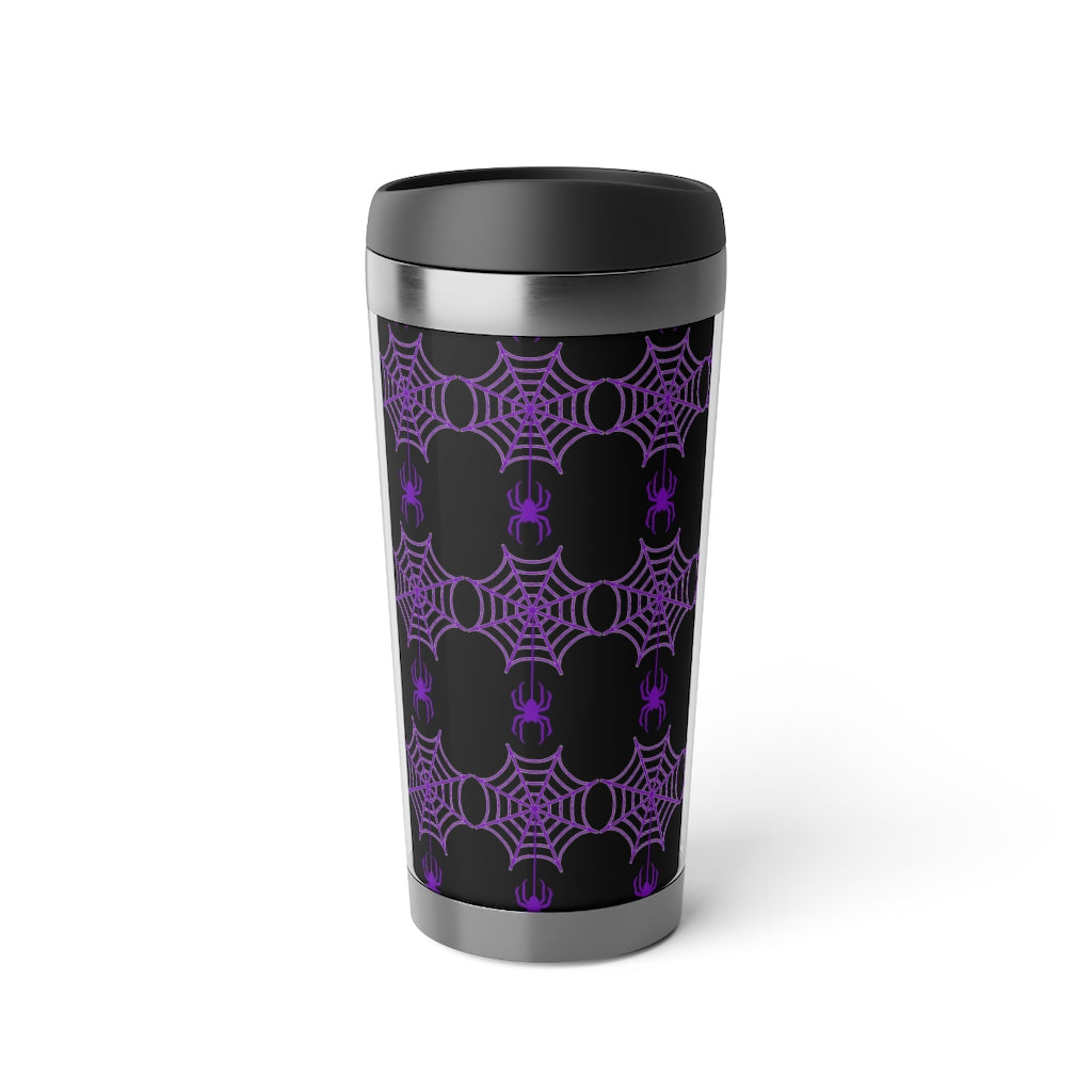 Stainless Steel Spider web Halloween Travel Mug with Insert