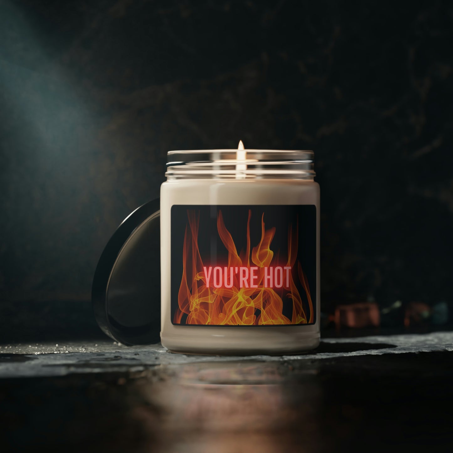 You're Hot, Scented Soy Candle, 9oz, Candle Pun, Valentines Day Gift